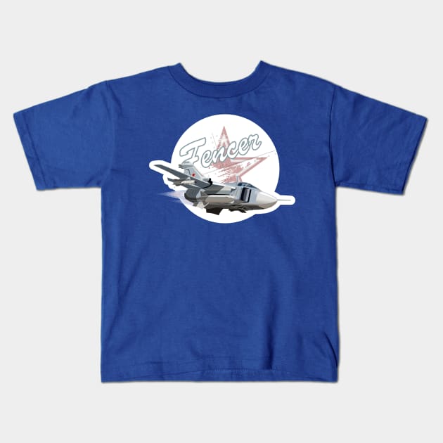 Cartoon bomber Kids T-Shirt by Mechanik